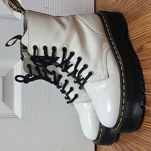 Dr. Martens White Combat Boots